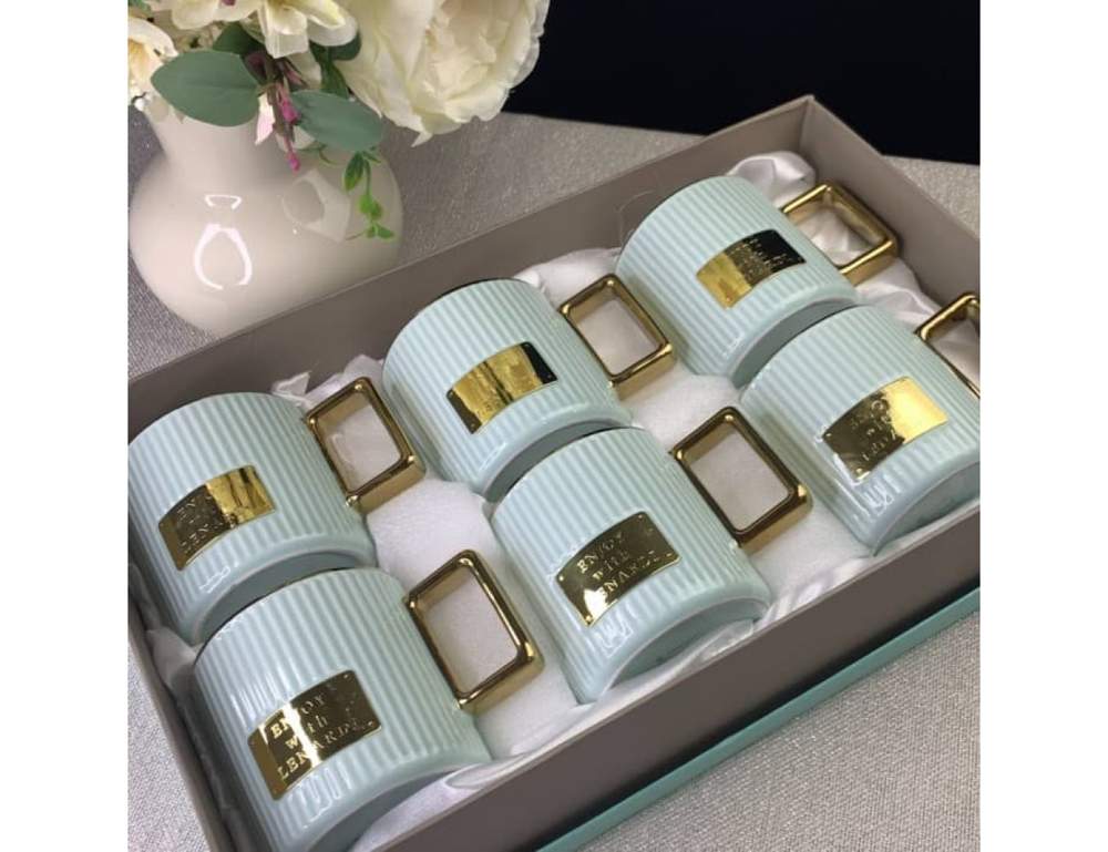 LENARDI Набор кружек 106-215 мятный 6шт 350мл