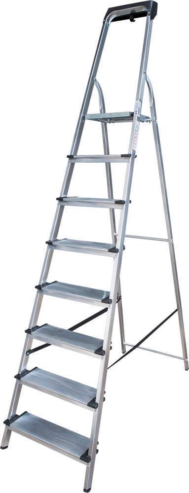 Стремянка алюмин. с лотком-органайз. ступень 130мм 1х8  1118108 169см