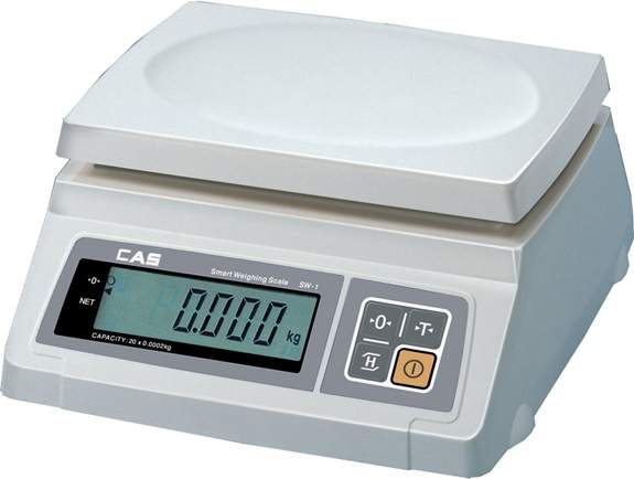Весы CAS SW-20  мд115  20кг  (от 200гр,дискретность отсчета 10гр) 260х287х137 мм