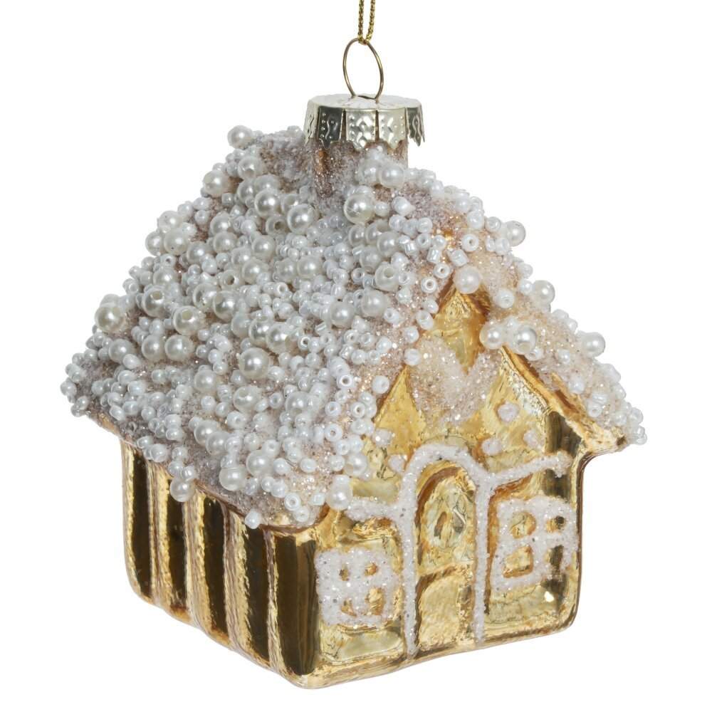 REMECO COLLECTION Игрушка елочная 779022 Домик 7х7х10см (стекло) 