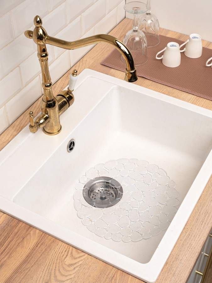 MASTERHOUSE Коврик д/раковины 75169 Галька бесцветный (прозрач.) 30*30см