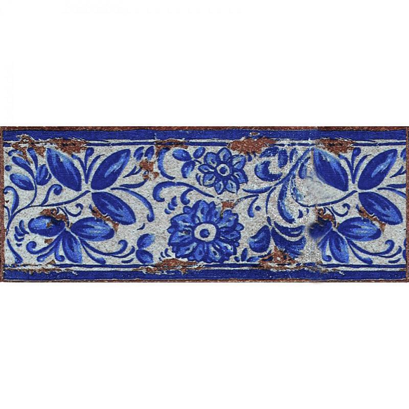 Вставка-подступенник Decors Antiga Azul 120х330 