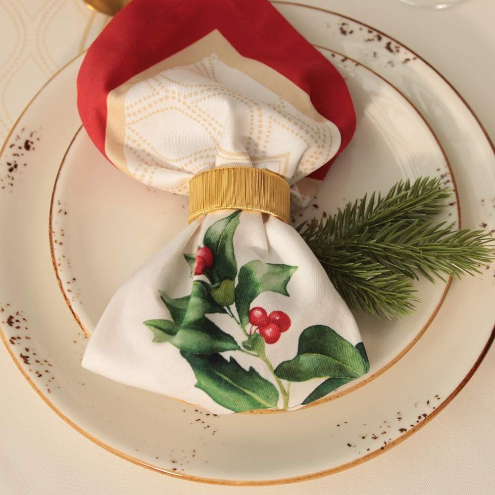 ЭТЕЛЬ Christmas wreath Скатерть 150х220см + салфетки 12шт 100% хлопок 10554229