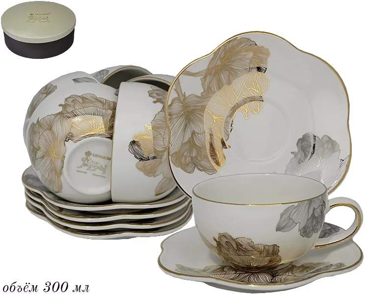 LENARDI Набор чайный 666-367 12пр/6перс 250мл Миллениум