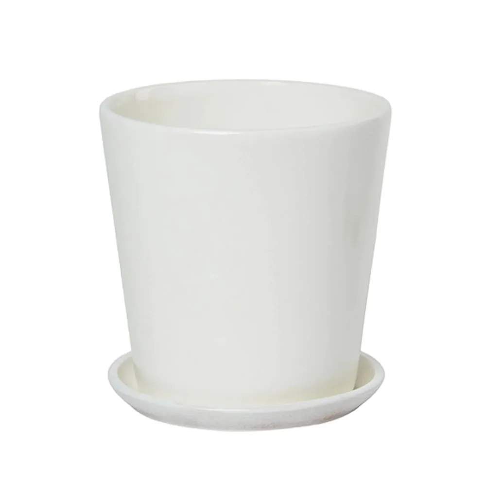 Горшок  Конус Айвори белый №5 (D22) 5,6л СД036