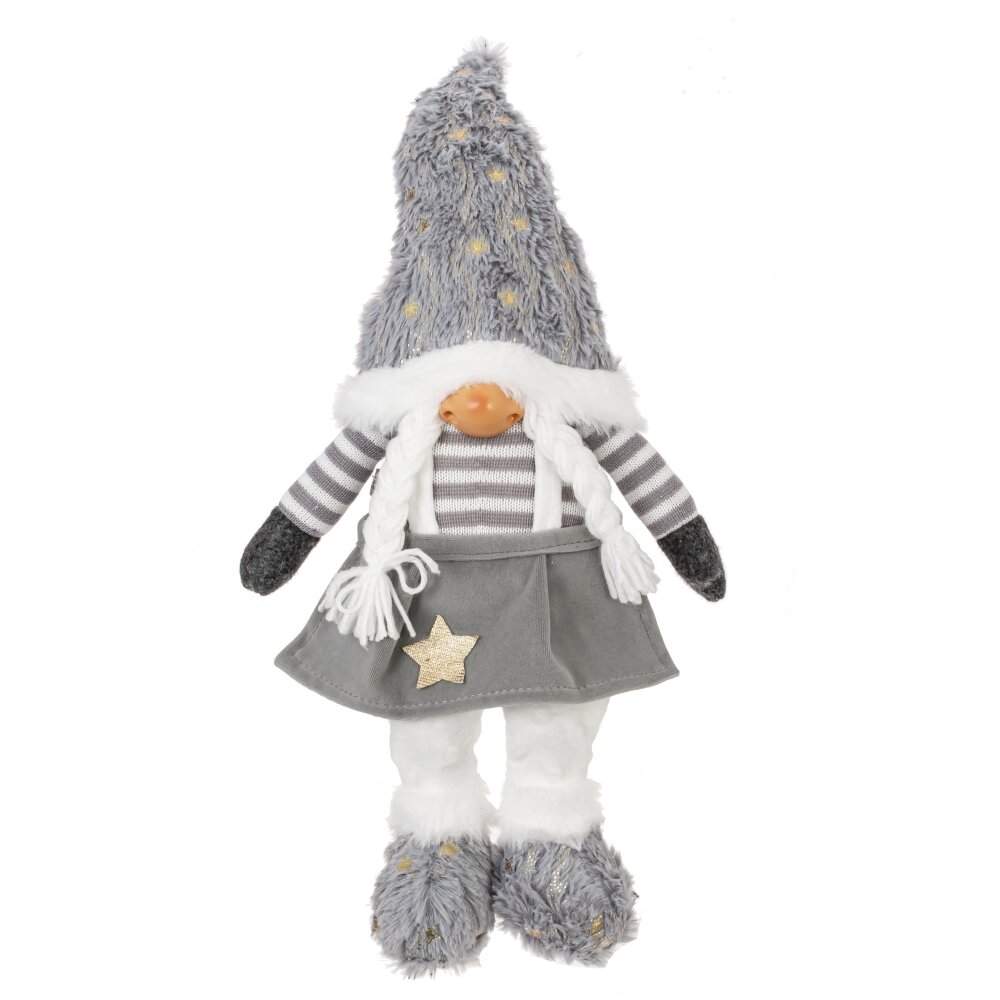 REMECO COLLECTION Игрушка набивная 822434 Гном серый/золото 18х12х25/44см 2 вида