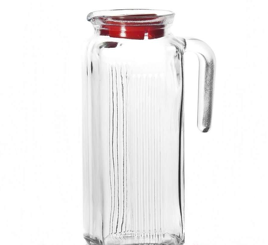 PASABAHCE Кувшин 80050R Frigo 1000мл с красной крышкой (6) 