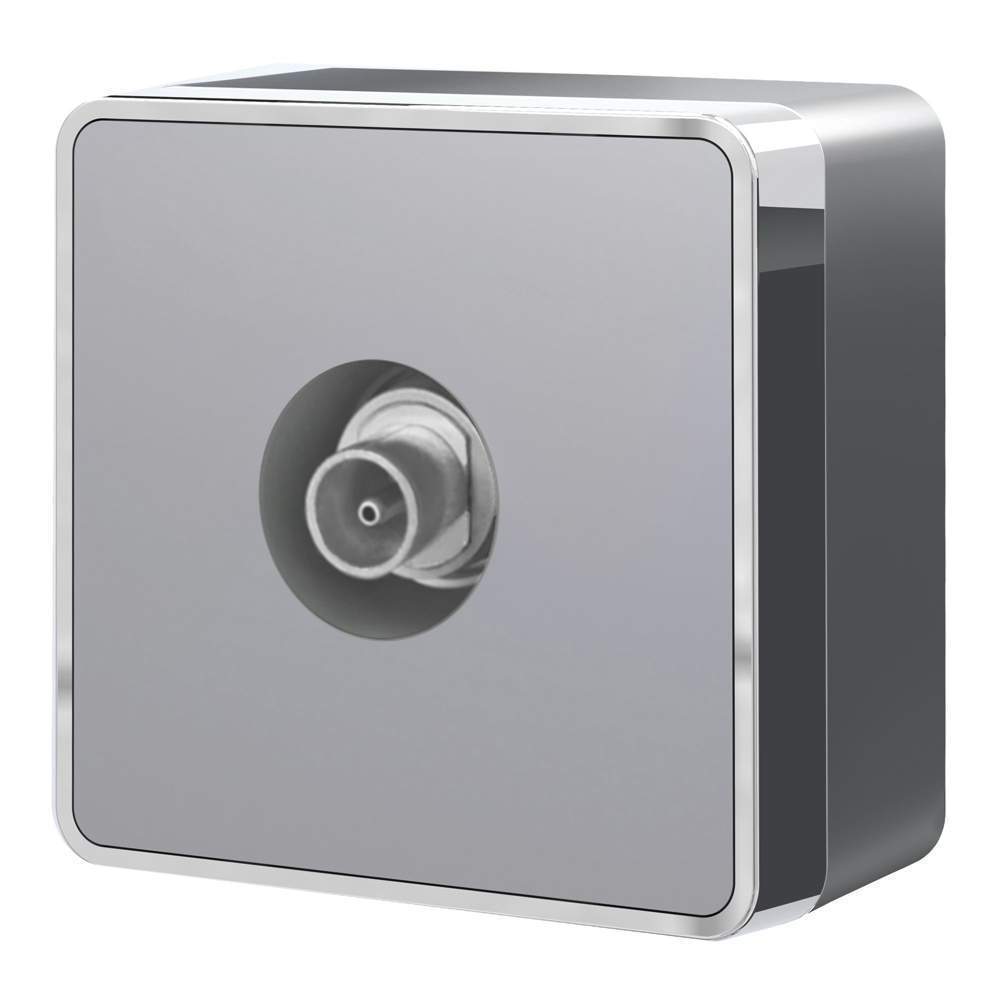 Розетка  Gallant ТВ оконечная (серебряный) -  W5083006