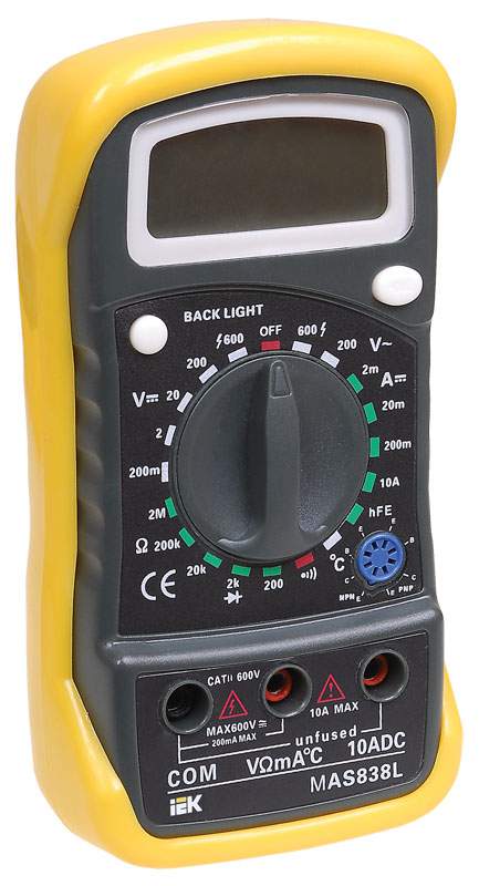 Мультиметр IEK Master  MAS838L  TMD-3L-838