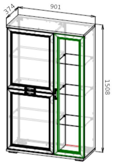 Александрия ШК-116  Шкаф Сосна санторини светлая