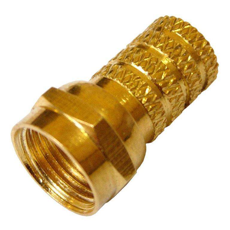 Разъем F-разъем RG-6 (бл.2шт.) Gold Rexant 05-4003-1-02