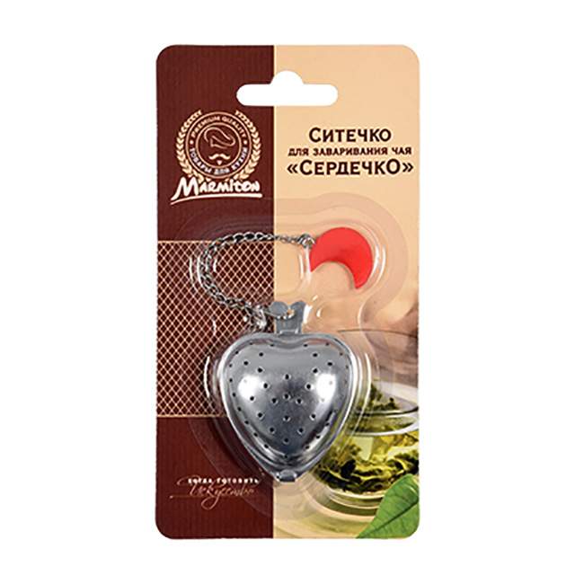 MARMITON Ситечко 16154 для заваривания чая Сердечко 4х17см