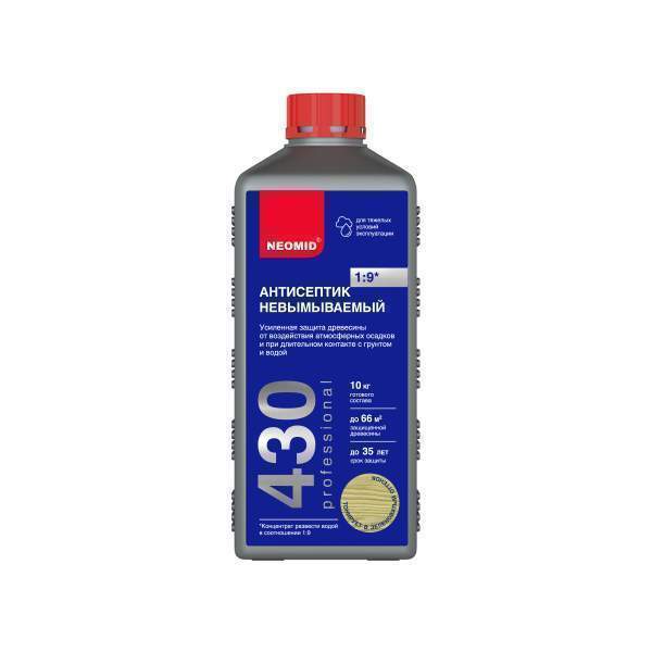 NEOMID 430 Eco невымываемый консервант д/древесины 1:9   1л