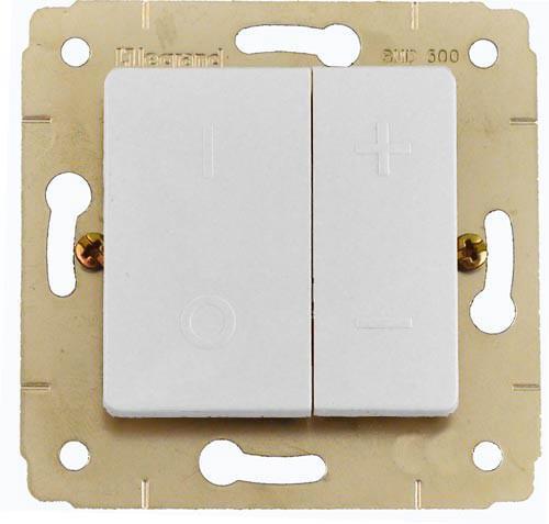 Кнопочный светорег.CARIVA нажимной для л/н бел.500W  773615