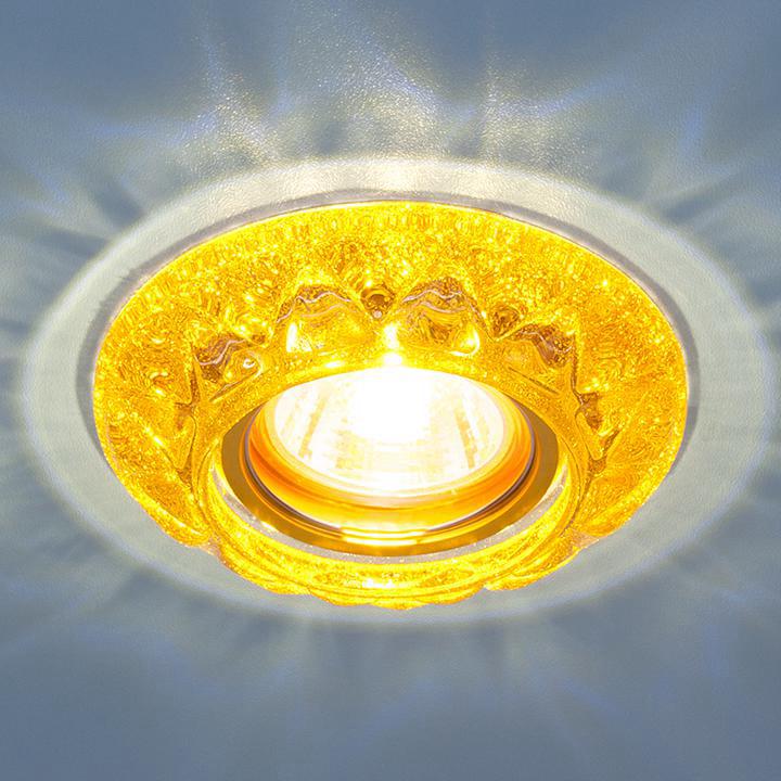 Точечный свет- 7249  MR16  GD  золотой блеск