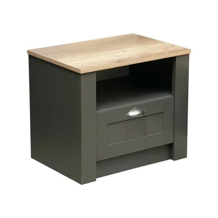 Тумба прикров. Прованс 37.16 (диамант серый/дуб каньон/пр.Masa Decor диамант)