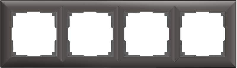 Рамка  Frame серо-коричн. 4-м  WL14-04 Пластик Fiore - W0042207