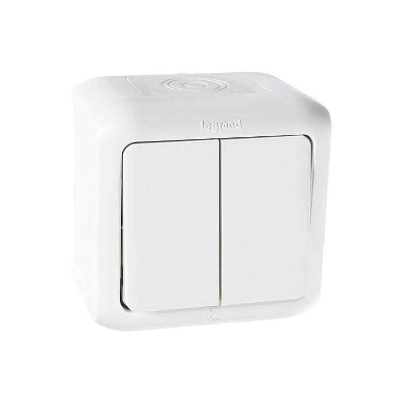 Выкл. QUTEO 2кл. IP44 проходной белый  782301