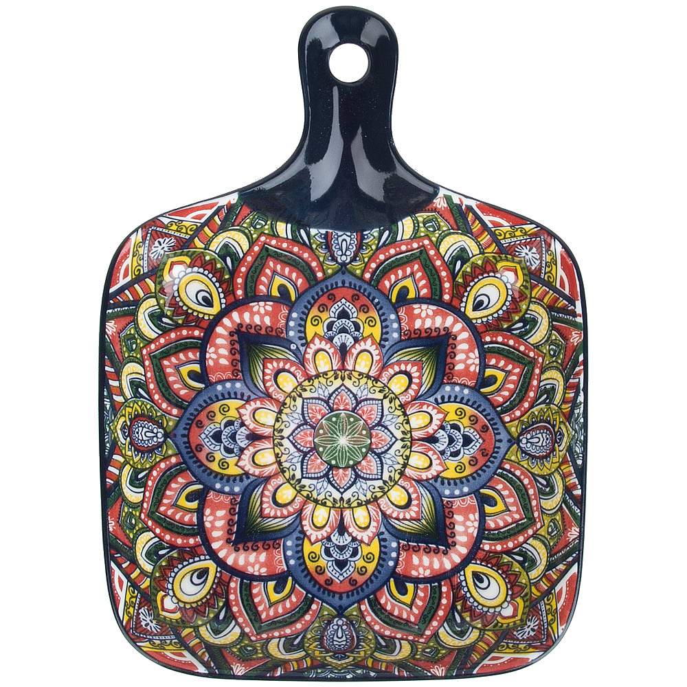 NOUVELLE HOME Arabesque синий Блюдо 0860084 с ручкой 23х14,5х3,5см