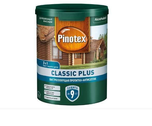 Пропитка Pinotex / Omnitex Classic Plus  3 в 1  Ель натуральная  0,9л  5727790