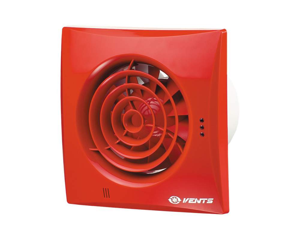 Вентилятор Quiet  100 красный