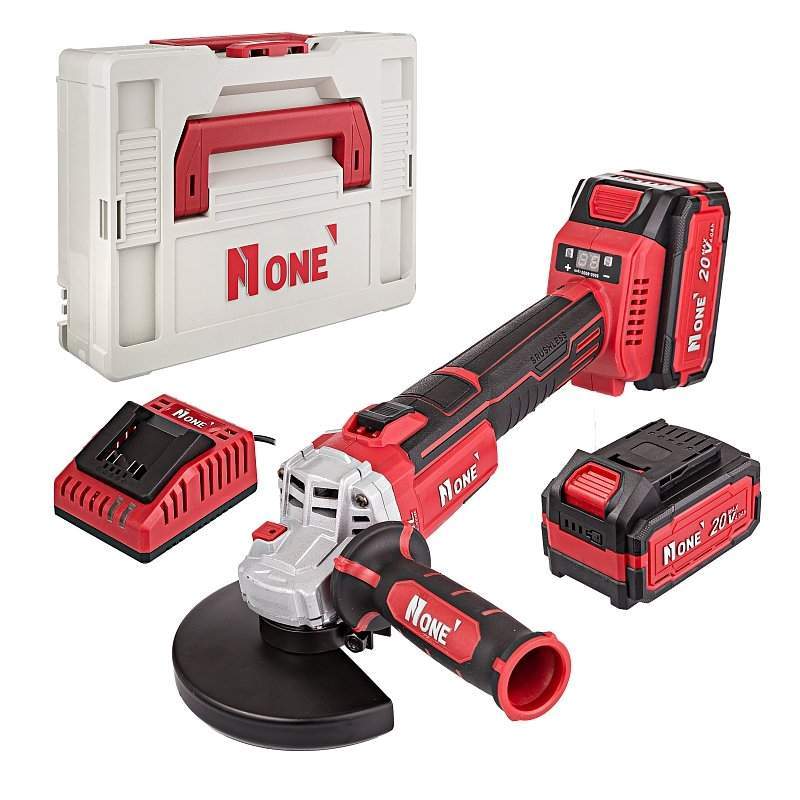 УШМ NUMBER ONE INDUSTRIAL AG125-20/3.0-PRO-2B аккум.бесщ. мод/кейс