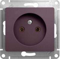 Розетка SE Glossa  Сиреневый туман  1-м  б/з 16А  GSL001441
