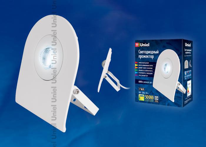 Прожектор Uniel  ULF-F10-50W/DW IP65 180-240В WHITE  UL-00000389