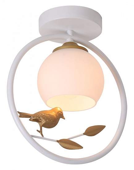 1113/1P Св-к потолочный Escada E27*40W  White/Gold 