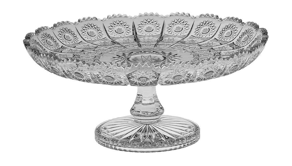 CRYSTAL BOHEMIA Блюдо 500PK для торта на ножке 31см 66627/0/57030/310 БПХ840