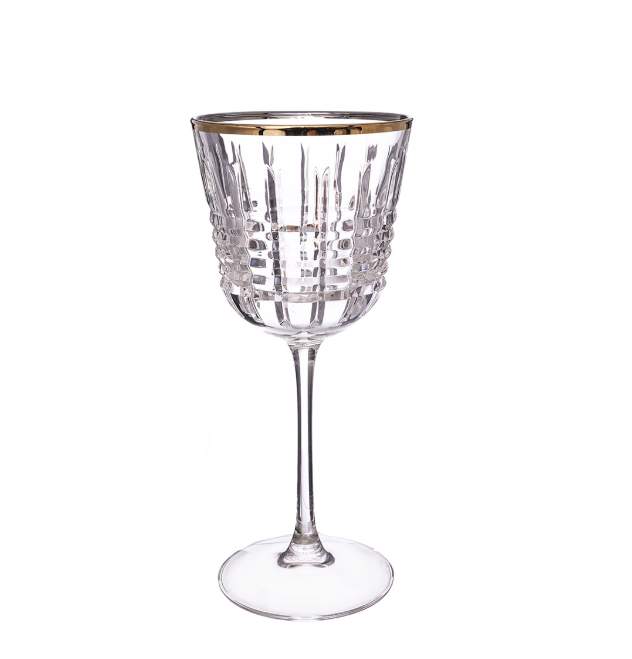 CRISTAL D'ARQUES Rendez-Vous Gold Набор бокалов 350мл д/вина 6шт 65357