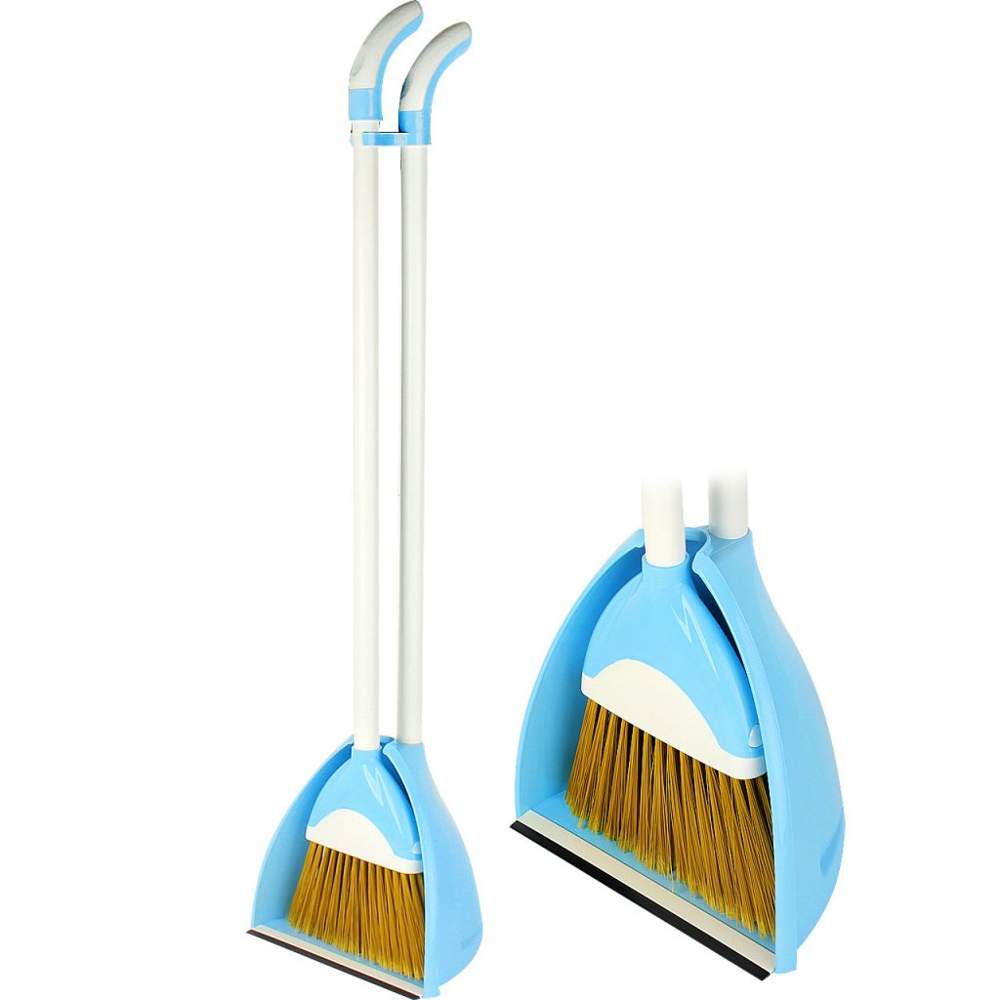Набор д/уборки  Тандем  совок+метелка  голубой  145гл