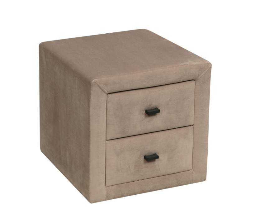 Тумба "Гамма" 06.34-01 прикроватная (велюр тенерифе хумус)