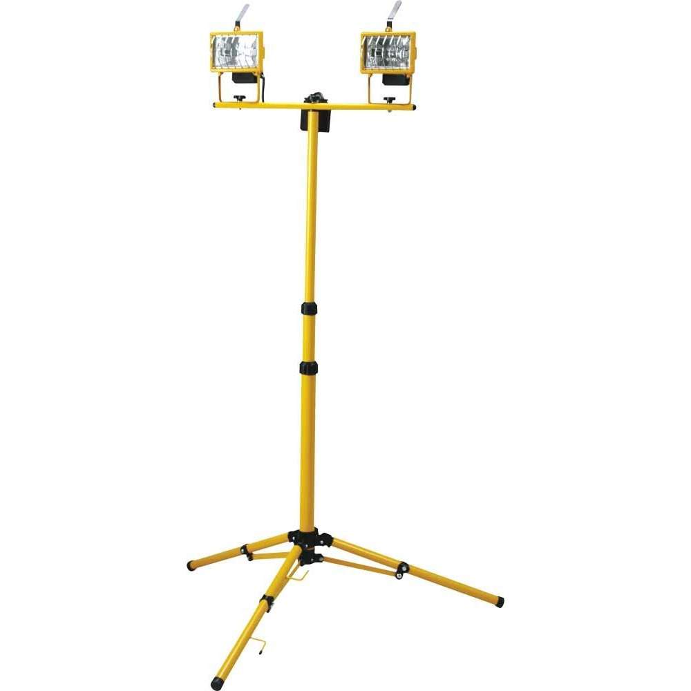 Прожектор Feron  GL2702 ИО-2х500Вт IP44 штатив с решеткой