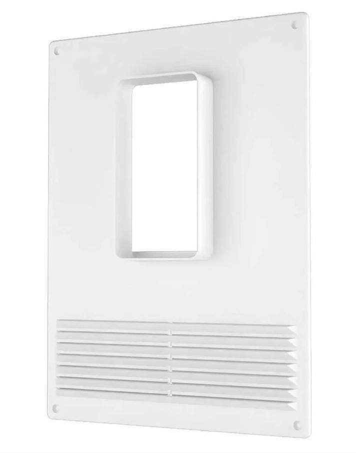 Площадка торцевая 511ПТВР  вертик. пласт. с реш. 180х250 фланец 55х110  ЭРА