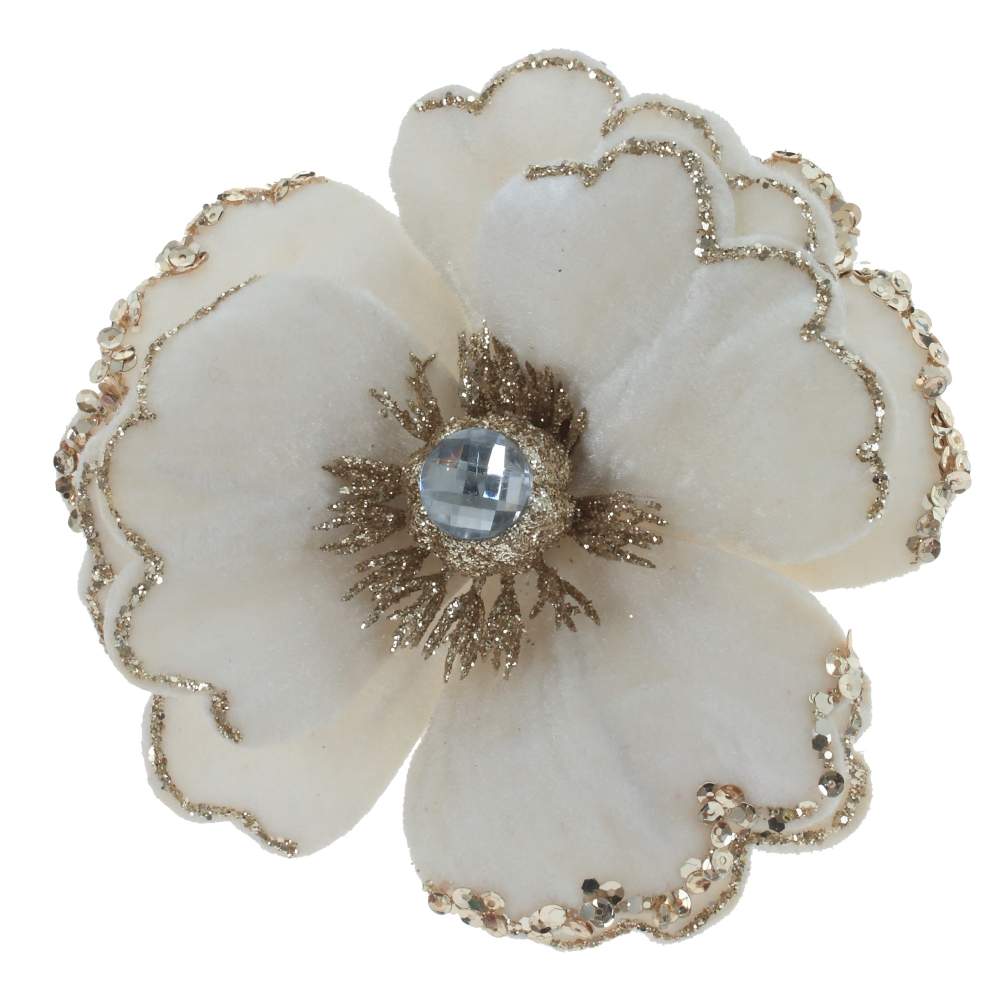 REMECO COLLECTION Цветок 761535 на клипсе 14х14х9см 
