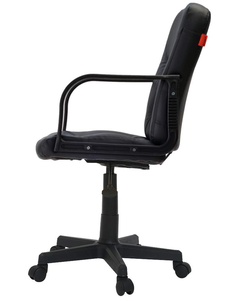 Кресло Чери А (Кожа иск.,DO,№350 (черный)пиастра  PL 600 PL  (Max 90 кг)