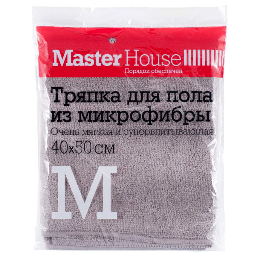 MASTERHOUSE Тряпка д/пола 60174 супервпит. микрофибра 40*50см MT02M