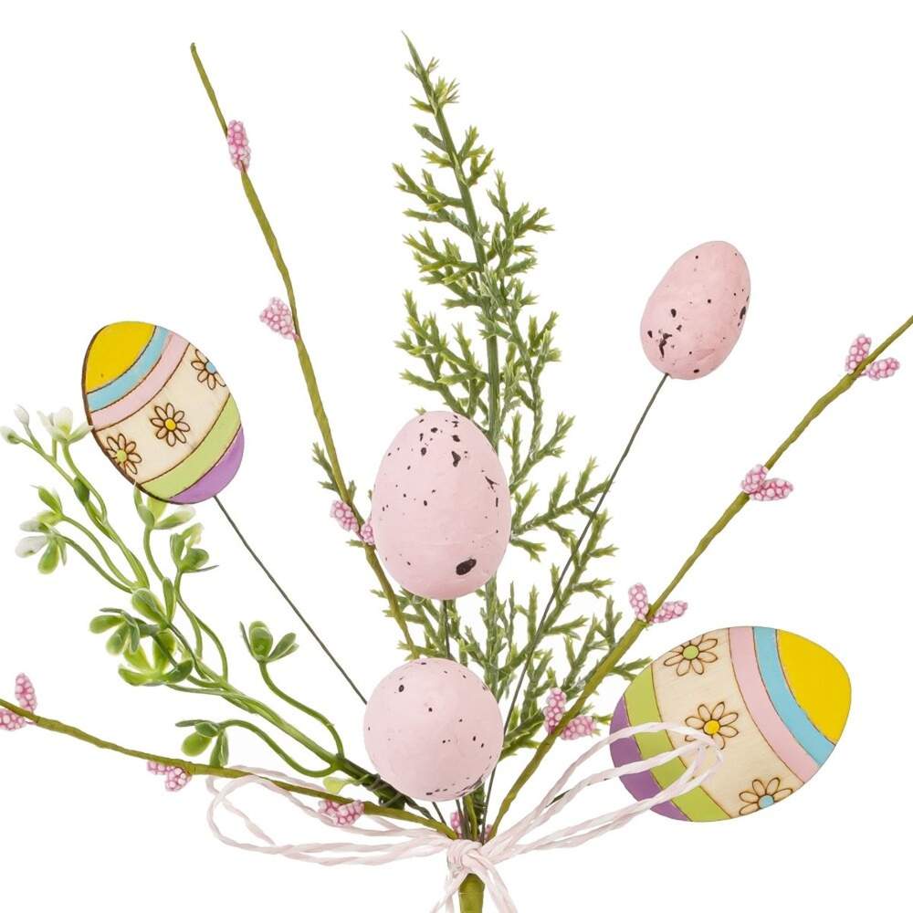 REMECO COLLECTION Изделие декоративное 815075 Ветка пасхальная L9 W6 H23см