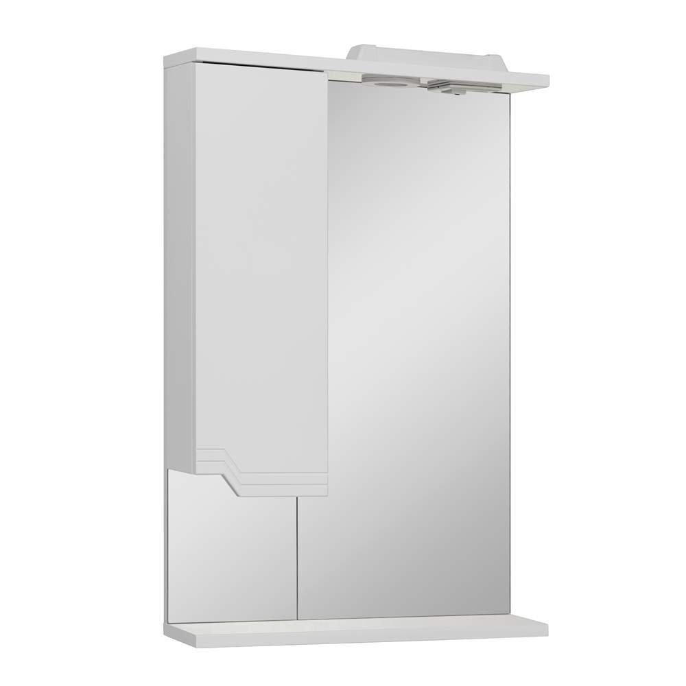 Зеркальный шкаф  Viktoria 50см белый  лев. 1050CVIC/L