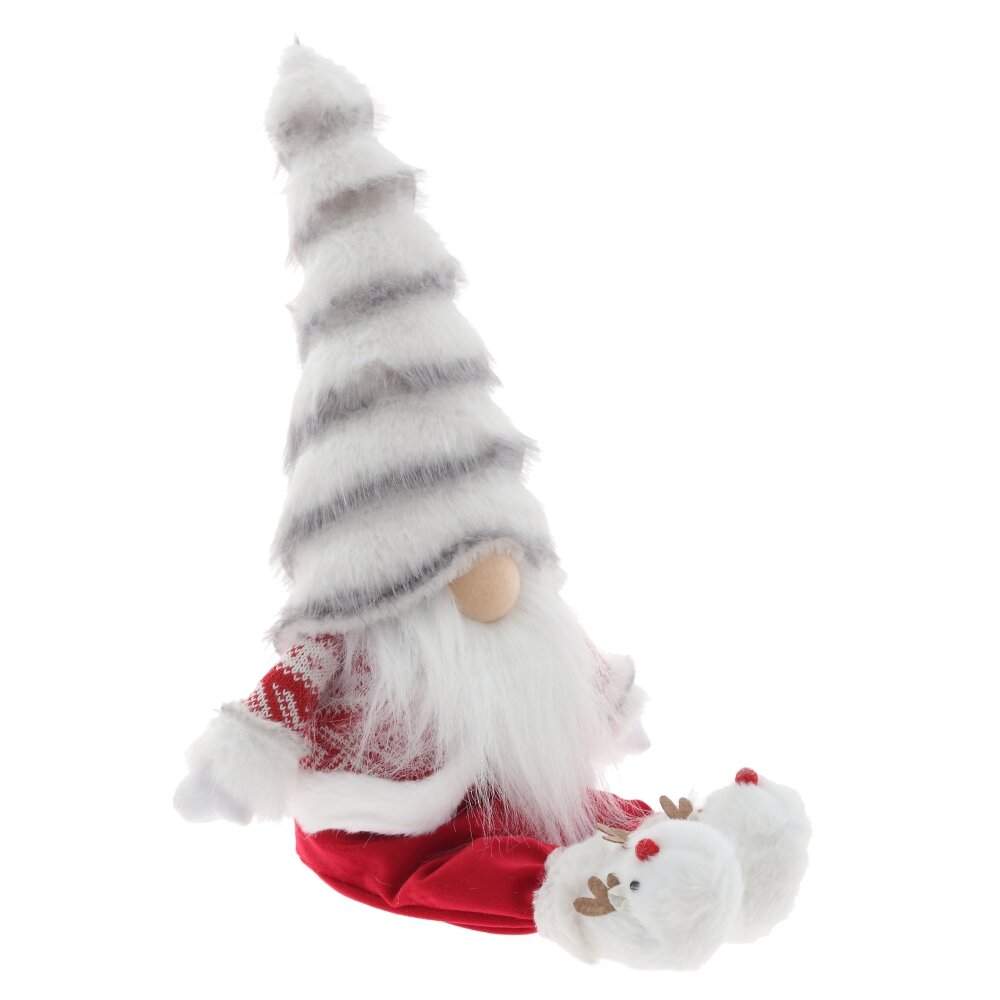 REMECO COLLECTION Игрушка набивная 822421 Гном красный/серый 24х14х42/57см