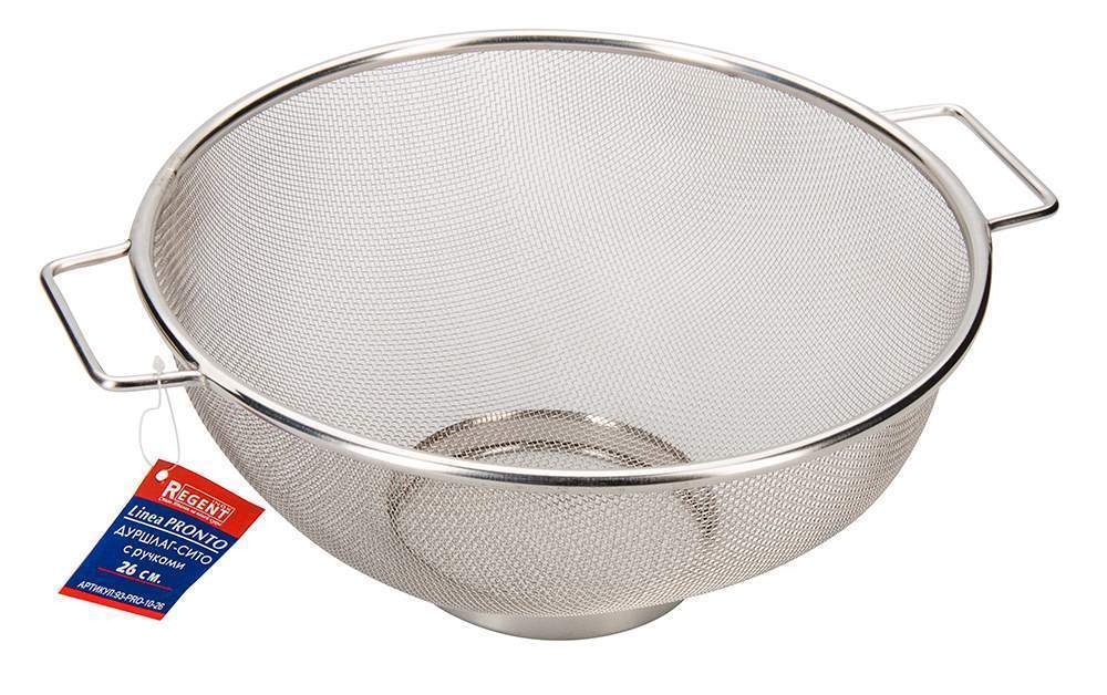 REGENT INOX Linea Pronto Сито-дуршлаг 93-PRO-19-25 с ручками 25см