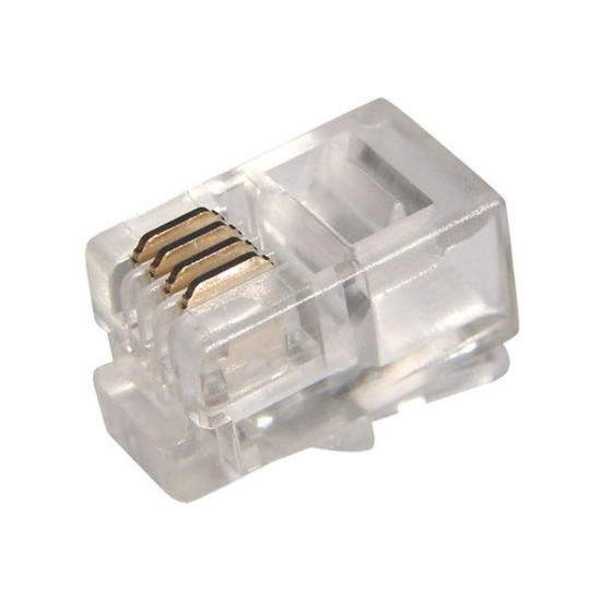 Джек штекер телеф. 6Р-4С (бл.5шт) Rexant 05-1012-05  284990