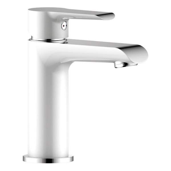 Смеситель Rossinka  W35-12  д/умыв.  хром/белый