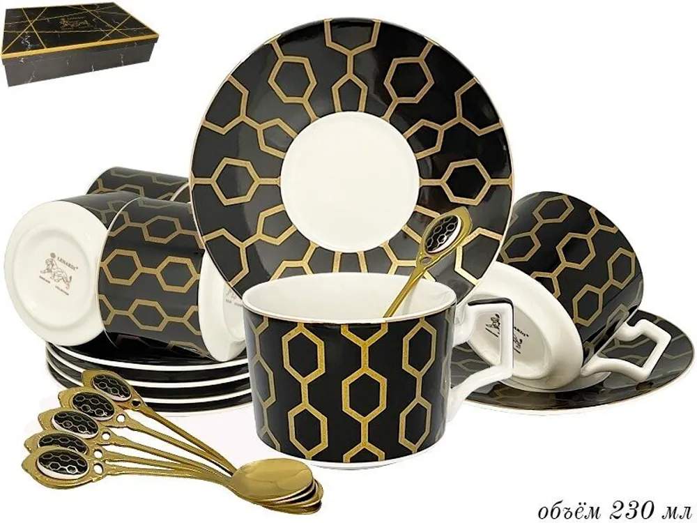 LENARDI Набор чайный 133-122 18пр/6перс 230мл