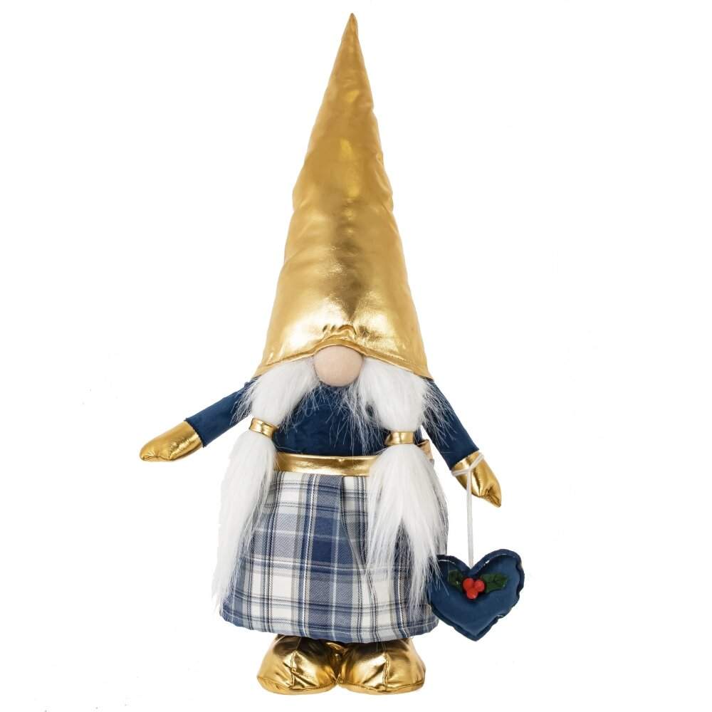 REMECO COLLECTION Игрушка набивная 822428 Гном синий/золото 18х12х40/85см 2 вида