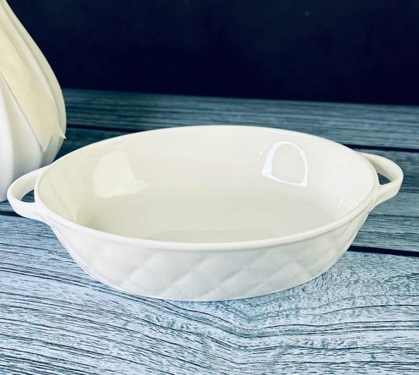 LENARDI Блюдо д/запекания 118-079 Bianco 35см фарфор