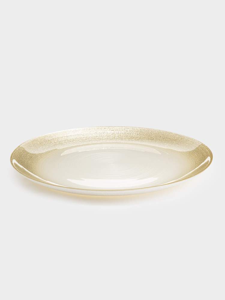 ANNA LAFARG Marbella Тарелка обеденная 28см стекло молочный/шампань ANLAF-2412-2009061