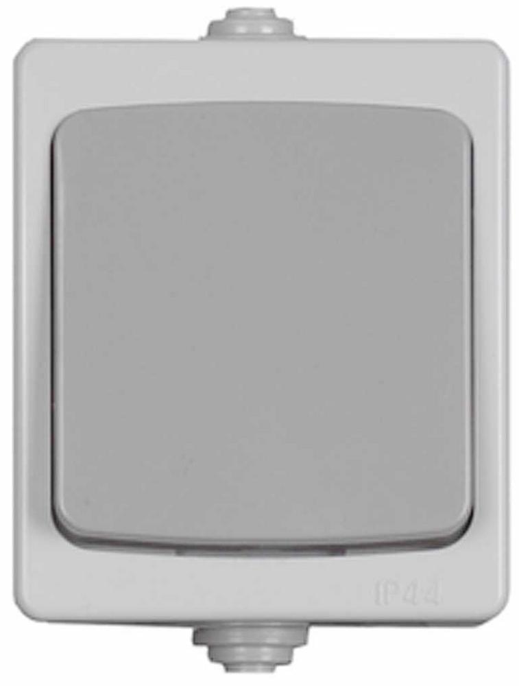 Выключатель Светозар Аврора серо/бел. 10А250В SV-54336W