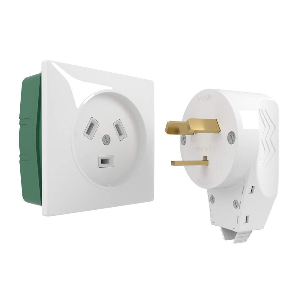 Розетка Werkel с вилкой для электроплиты 32А 250В (белый)  -  W1189201